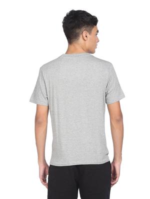 grey front printed t-shirt - 18332384 - Standard Image - 2