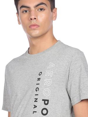 grey front printed t-shirt - 18332384 - Standard Image - 5