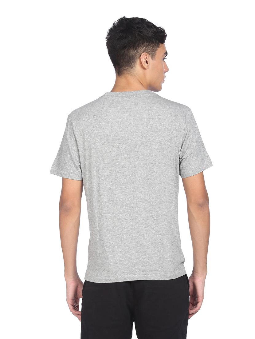 grey front printed t-shirt - 18332384 - Zoom Image - 2