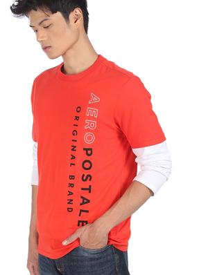 orange front printed t-shirt - 18332386 - Standard Image - 2