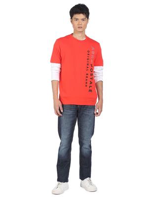 orange front printed t-shirt - 18332386 - Standard Image - 4