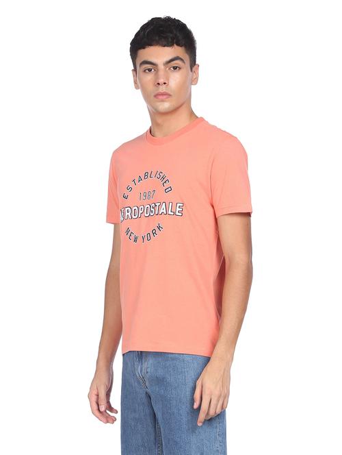 pink front printed t-shirt - 18332392 - Standard Image - 1