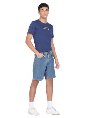blue chest printed t-shirt - 18332407 - Standard Image - 4