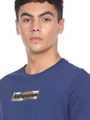 blue chest printed t-shirt - 18332407 - Standard Image - 5