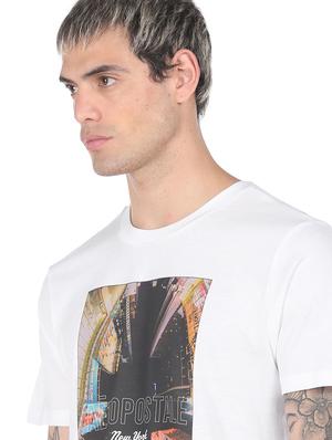 white front printed t-shirt - 18332445 - Standard Image - 5