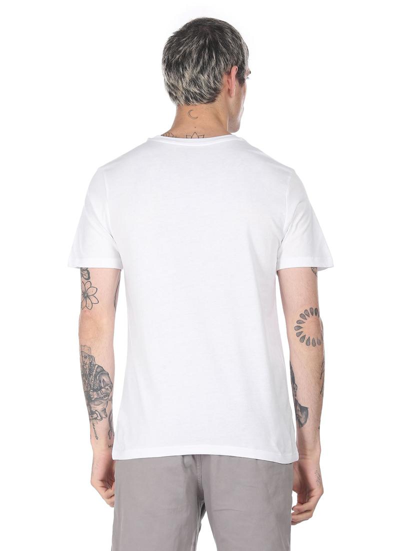 white front printed t-shirt - 18332445 - Zoom Image - 2