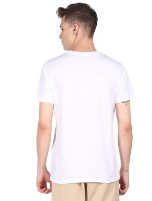 white front printed t-shirt - 18332455 - Standard Image - 2