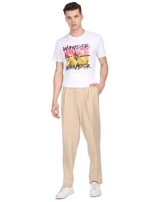 white front printed t-shirt - 18332455 - Standard Image - 4