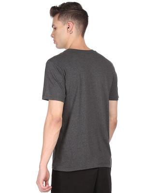 grey front printed t-shirt - 18332465 - Standard Image - 3