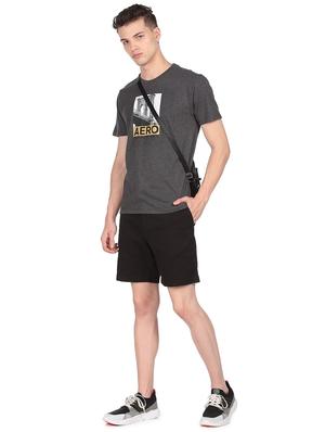 grey front printed t-shirt - 18332465 - Standard Image - 4