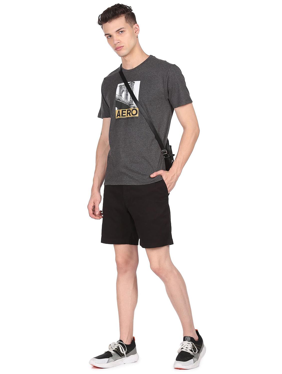 grey front printed t-shirt - 18332465 - Zoom Image - 4