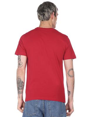 red front print t-shirt - 18332474 - Standard Image - 3