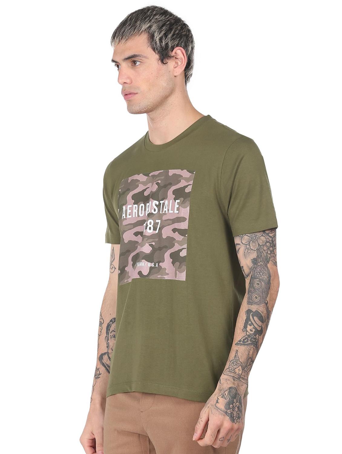 green front print t-shirt - 18332476 - Zoom Image - 2