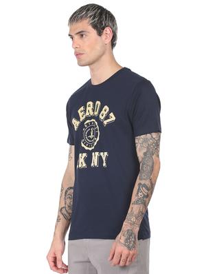 blue front print t-shirt - 18332482 - Standard Image - 2