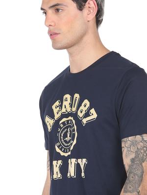 blue front print t-shirt - 18332482 - Standard Image - 5