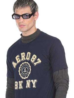 blue front print t-shirt - 18332482 - Standard Image - 6