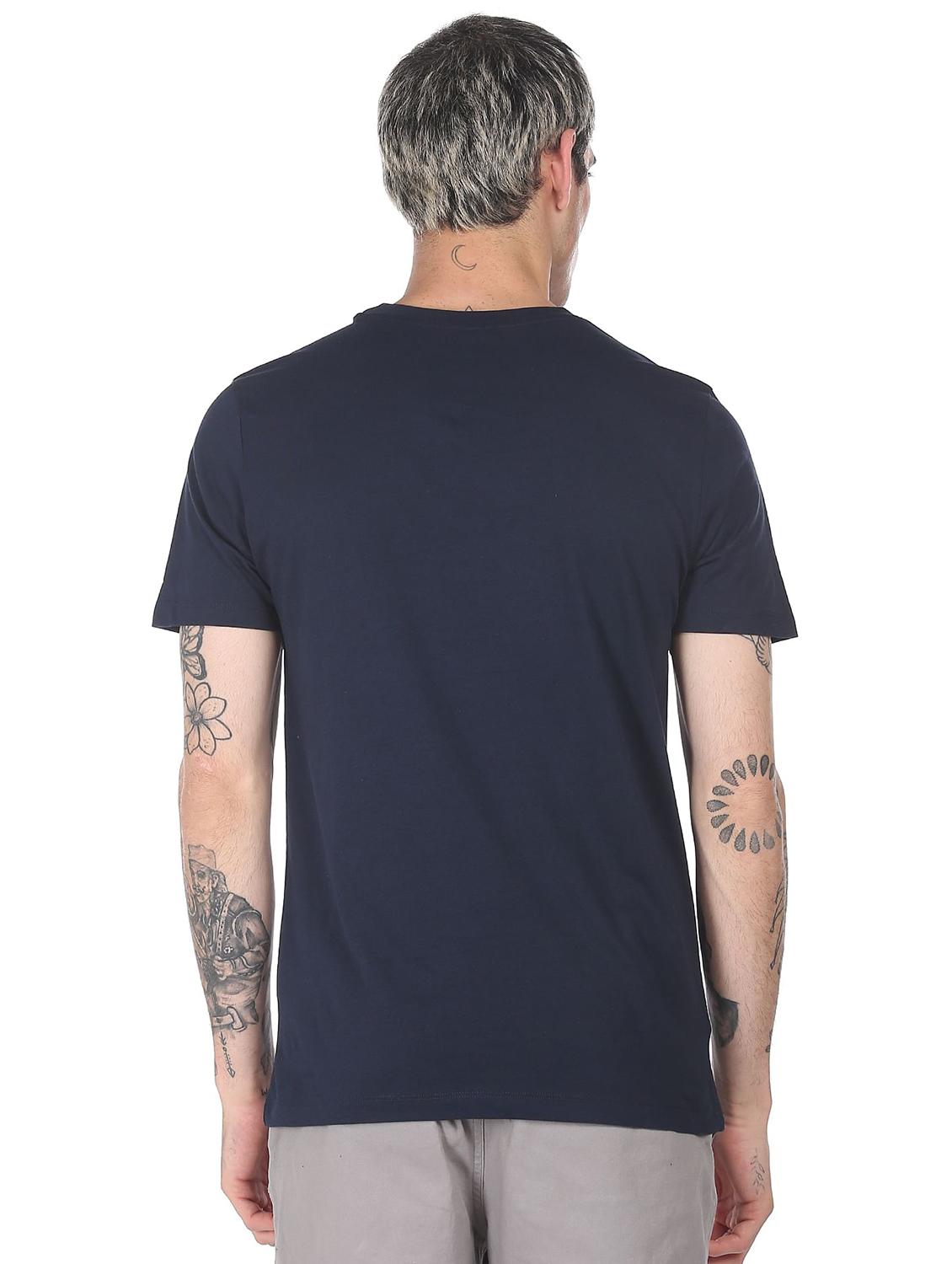 blue front print t-shirt - 18332482 - Zoom Image - 3