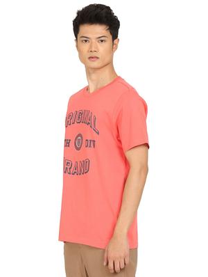 orange front printed t-shirt - 18332487 - Standard Image - 2