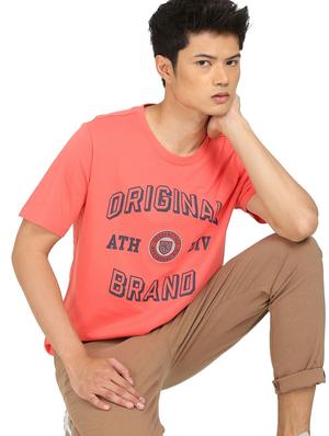 orange front printed t-shirt - 18332487 - Standard Image - 5