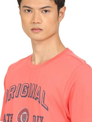 orange front printed t-shirt - 18332487 - Standard Image - 6