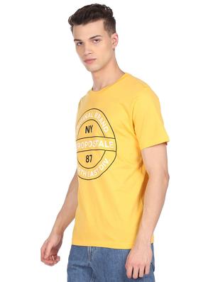 yellow front print t-shirt - 18332503 - Standard Image - 2