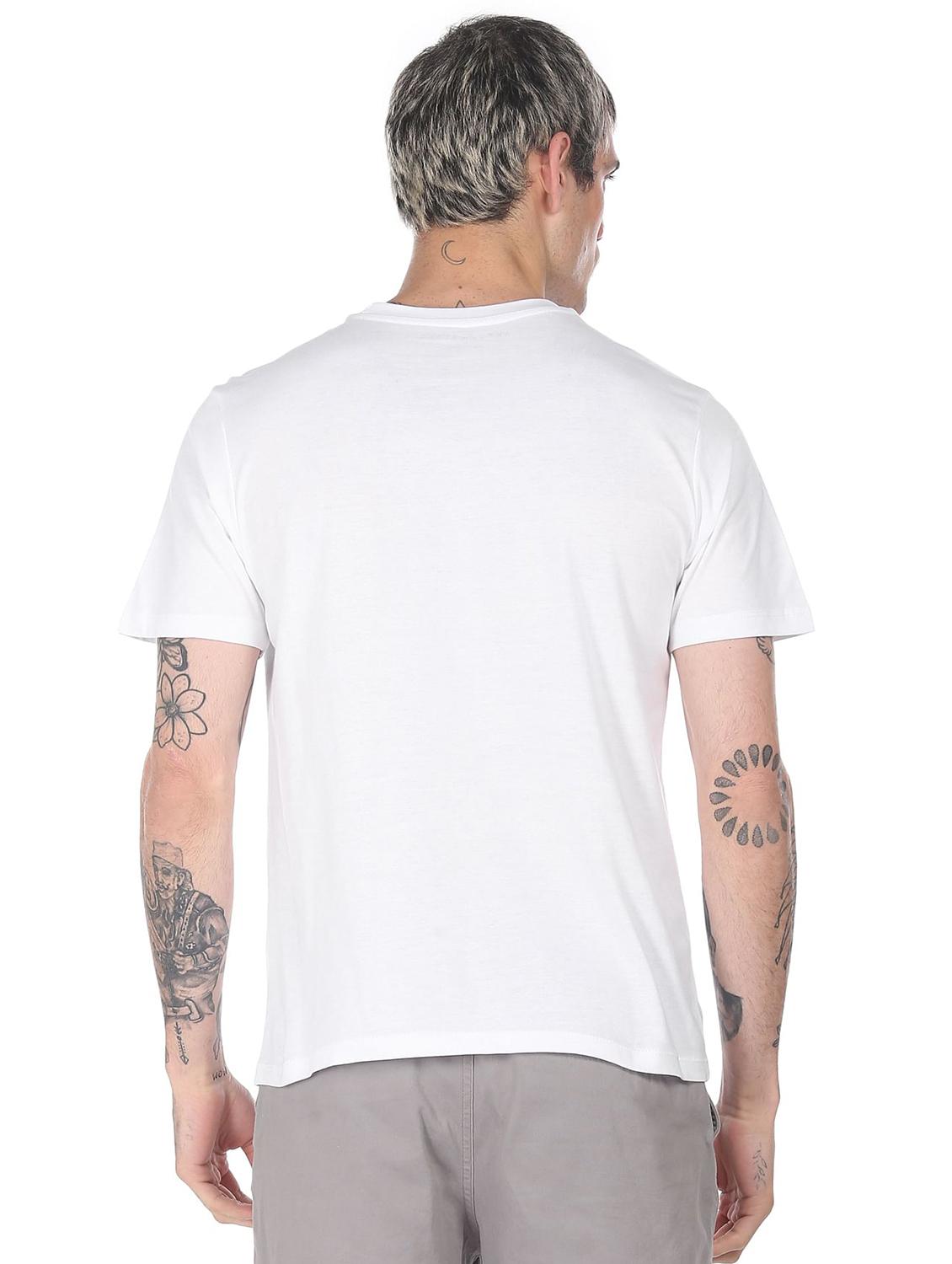 white front print t-shirt - 18332506 - Zoom Image - 3