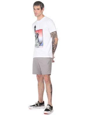 white front print t-shirt - 18332512 - Standard Image - 4