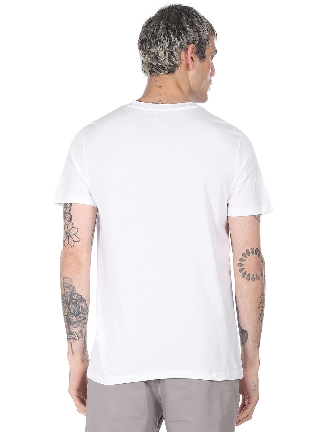 white front print t-shirt - 18332512 - Zoom Image - 3