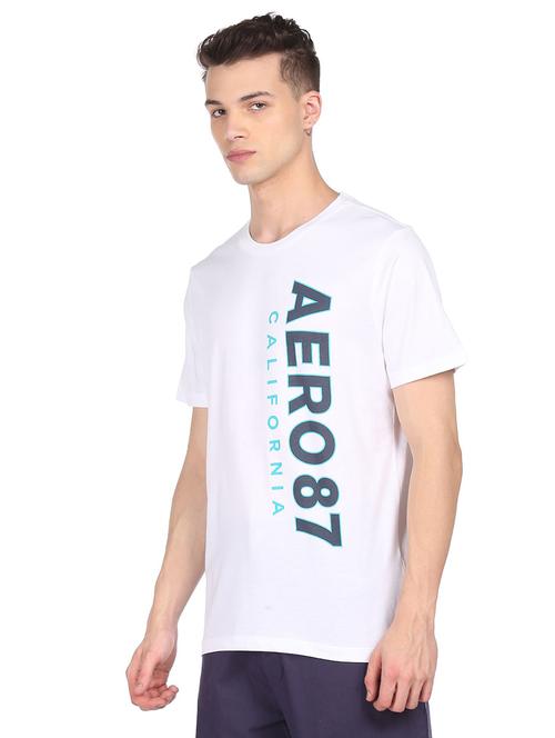 white front print t-shirt - 18332530 - Standard Image - 1