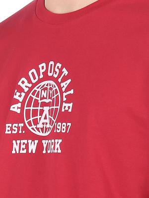 red chest printed t-shirt - 18332532 - Standard Image - 5