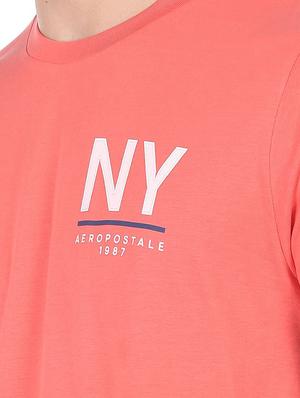 orange chest printed t-shirt - 18332548 - Standard Image - 4