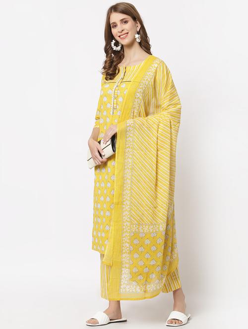 straight pant unstitched suit set - 18333570 - Standard Image - 1