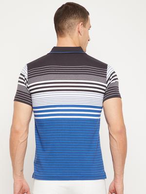 blue striped polo t-shirt - 18333866 - Standard Image - 3