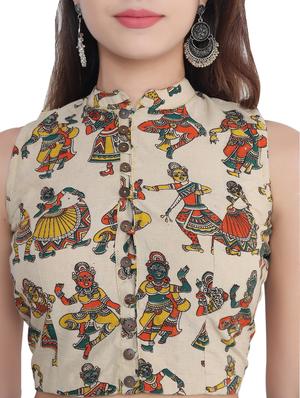 red rinted blouse - 18334319 - Standard Image - 6