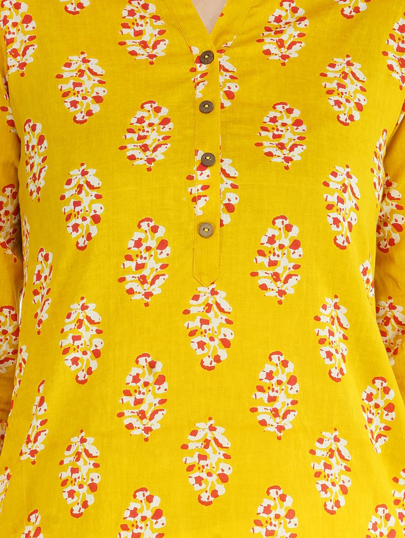 floral print straight kurta - 18334379 - Zoom Image - 5