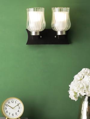 black white glass wall sconces by jainsons lights- s-36-2w - without bulb - 18334455 - Standard Image - 2
