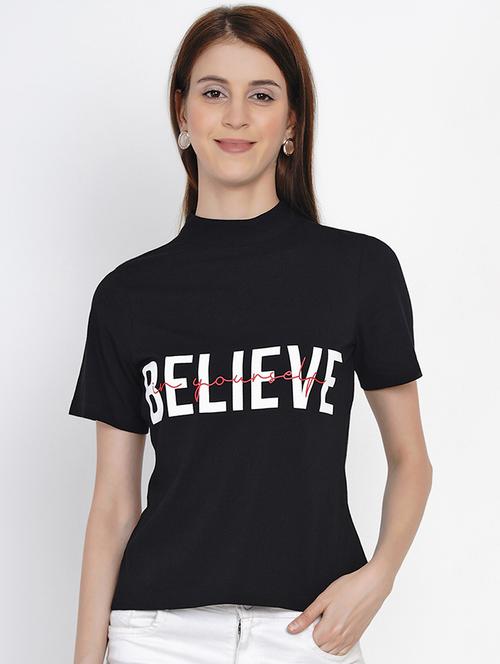 crew neck typography tee - 18334849 - Standard Image - 1