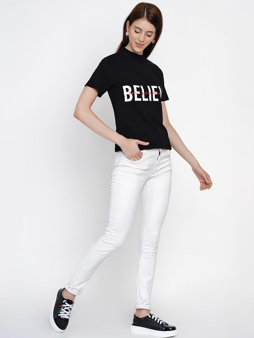 crew neck typography tee - 18334849 - Zoom Image - 4