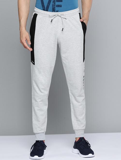 grey solid full length track pant - 18334888 - Very Small Image - 1