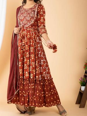 best quality 3pes set kurta dupatta - 18335029 - Standard Image - 2
