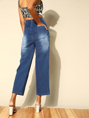 high rise stone washed denim jean - 18335180 - Standard Image - 3