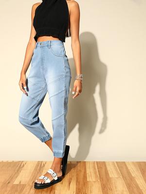 high rise stone washed denim jean - 18335181 - Standard Image - 2