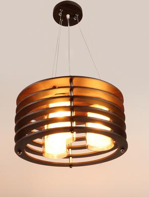 brown wood golden glass 12inch 3 light chandelier by jainsons lights- m-19-3lp-rd-gd - without bulb - 18335462 - Standard Image - 4
