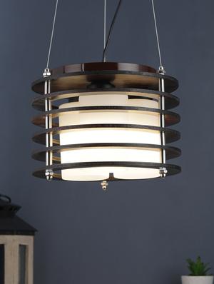 brown wood white glass 12inch 3 light chandelier by jainsons lights- m-19-3lp-rd-wh - without bulb - 18335464 - Standard Image - 2