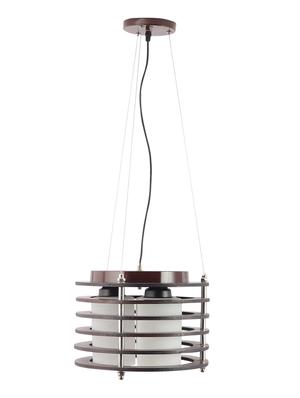 brown wood white glass 12inch 3 light chandelier by jainsons lights- m-19-3lp-rd-wh - without bulb - 18335464 - Standard Image - 4