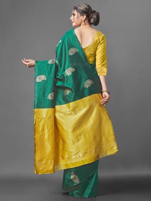 jacquard work banarasi saree with blouse - 18335741 - Standard Image - 2
