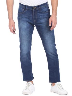 blue solid washed jean - 18336397 - Standard Image - 3