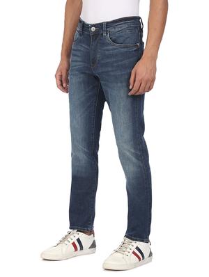 navy-blue light-washed denim jean - 18336425 - Standard Image - 2