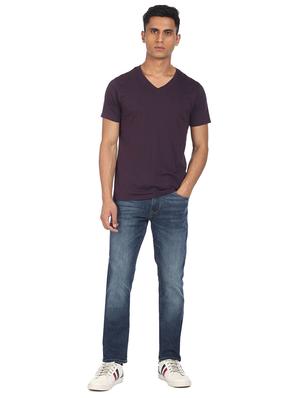 navy-blue light-washed denim jean - 18336425 - Standard Image - 5