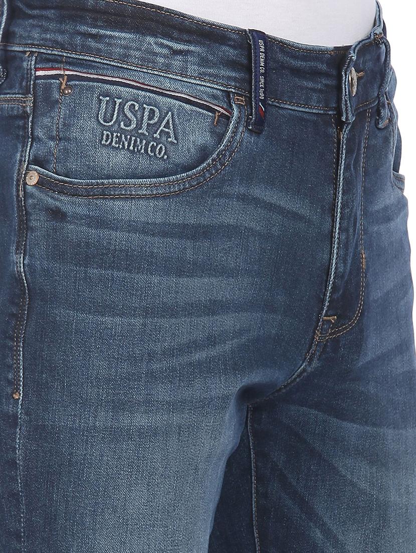 navy-blue light-washed denim jean - 18336425 - Zoom Image - 6